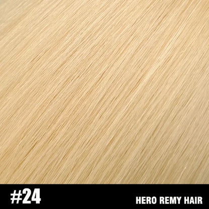 Hero Remy Hair Clip-In Extensions – 100% Real Remy Human Hair | 90g-120g Full Head 7PCS (16"-22") glendale