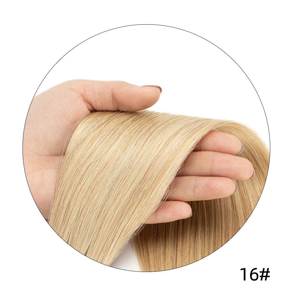 140-240G Clip-In Human Hair Extensions – 100% Remy Brazilian Straight Hair | Full Head Volume (14"-24")