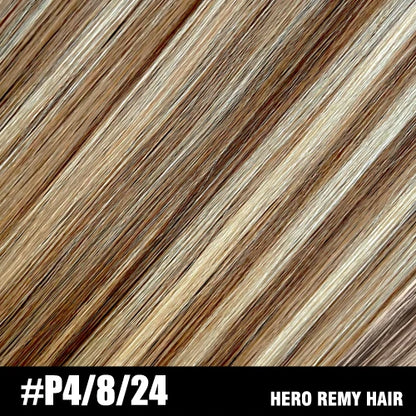 Hero Remy Hair Clip-In Extensions – 100% Real Remy Human Hair | 90g-120g Full Head 7PCS (16"-22") glendale