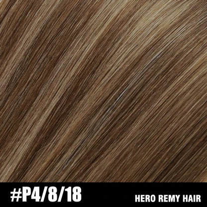 Hero Remy Hair Clip-In Extensions – 100% Real Remy Human Hair | 90g-120g Full Head 7PCS (16"-22") glendale