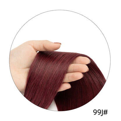 140-240G Clip-In Human Hair Extensions – 100% Remy Brazilian Straight Hair | Full Head Volume (14"-24")