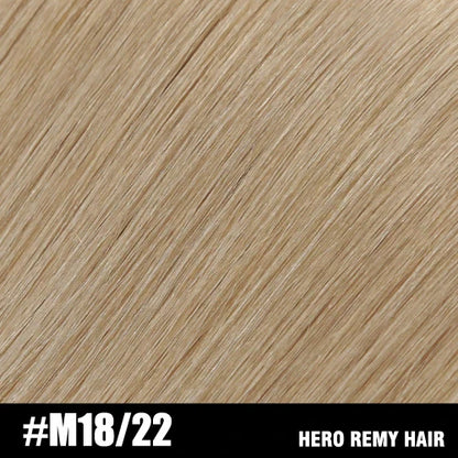 Hero Remy Hair Clip-In Extensions – 100% Real Remy Human Hair | 90g-120g Full Head 7PCS (16"-22") glendale