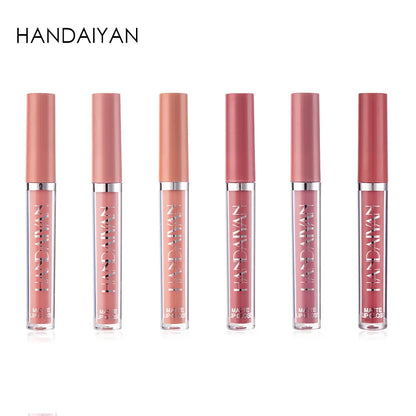 HANDAIYAN 6 PCS Lipstick Set Make-up for women Non stick Cup Waterproof Long lasting Cosmetics Korean makeup Matte lipstick