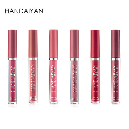 HANDAIYAN 6 PCS Lipstick Set Make-up for women Non stick Cup Waterproof Long lasting Cosmetics Korean makeup Matte lipstick