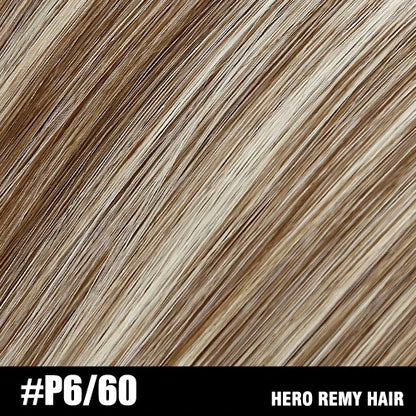 Hero Remy Hair Clip-In Extensions – 100% Real Remy Human Hair | 90g-120g Full Head 7PCS (16"-22") glendale