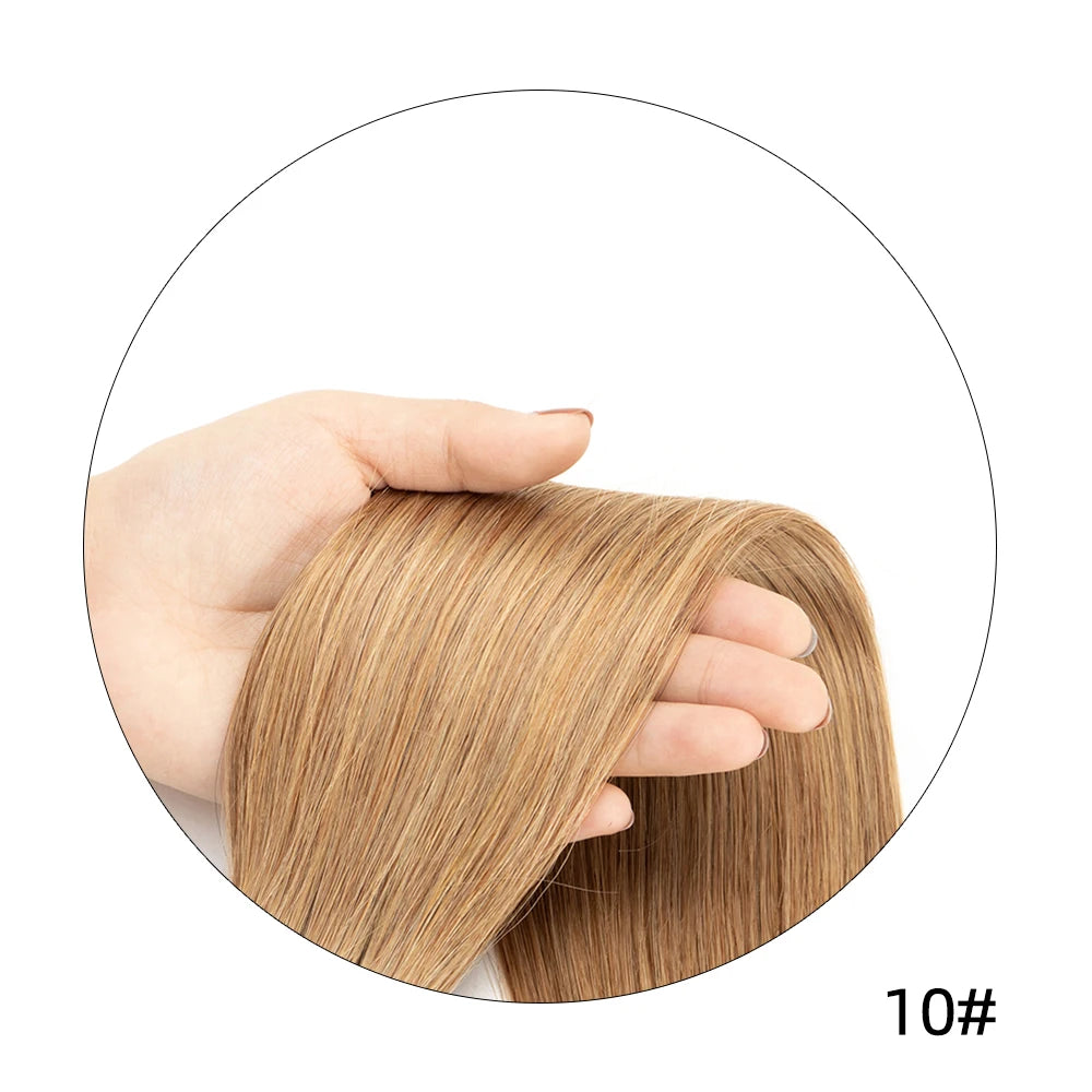 140-240G Clip-In Human Hair Extensions – 100% Remy Brazilian Straight Hair | Full Head Volume (14"-24")