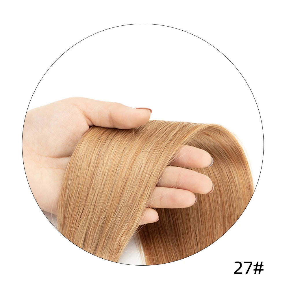 140-240G Clip-In Human Hair Extensions – 100% Remy Brazilian Straight Hair | Full Head Volume (14"-24")